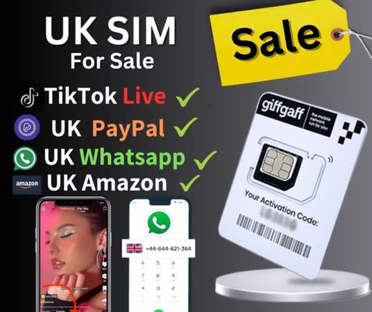 🇬🇧 GiffGaff UK SIM Card in Pakistan — OTP Guarantee 🇵🇰
